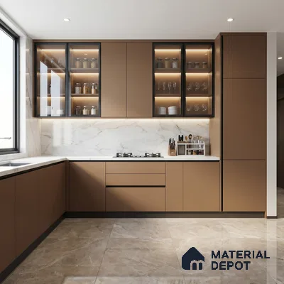 Solid Colors Look LM 19239 Coral 8 ft x 4 ft Matte Finish Decorative Laminate - 1 mm | Suitable for Living Room, Kitchen, Office