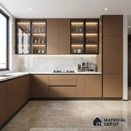 Solid Colors Look LM 19239 Coral 8 ft x 4 ft Matte Finish Decorative Laminate - 1 mm | Suitable for Living Room, Kitchen, Office