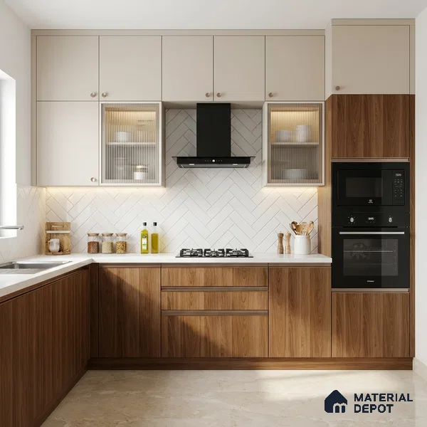 Wooden Look LM 19270 Raw Walnut 8 ft x 4 ft Texture Finish Decorative Laminate - 1 mm | Suitable for TV Unit, Wardrobe, Kitchen Cabinets
