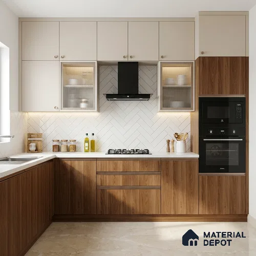 Wooden Look LM 19270 Raw Walnut 8 ft x 4 ft Texture Finish Decorative Laminate - 1 mm | Suitable for TV Unit, Wardrobe, Kitchen Cabinets