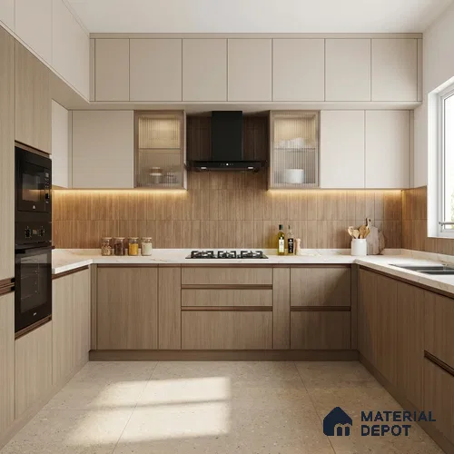 Wooden Look LM 19273 White Oak 8 ft x 4 ft Texture Finish Decorative Laminate - 1 mm | Suitable for TV Unit, Wardrobe, Kitchen Cabinets