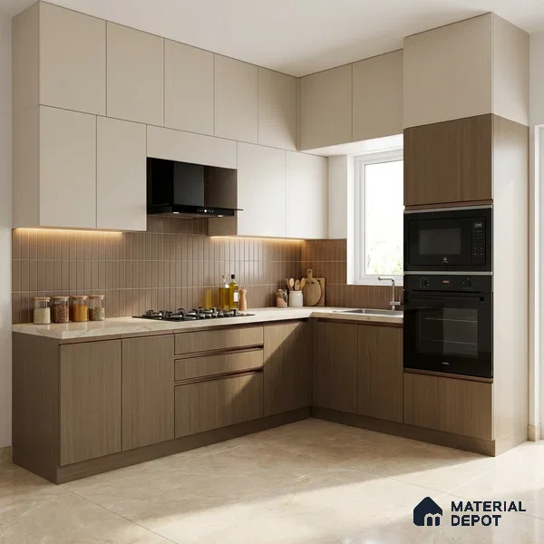 Wooden Look LM 19282 Kiri Pinus 8 ft x 4 ft Suede Finish Decorative Laminate - 1 mm | Suitable for TV Unit, Wardrobe, Kitchen Cabinets