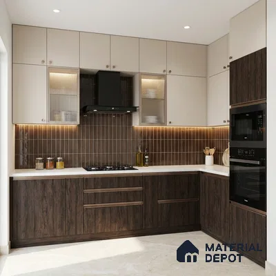Wooden Look LM 19317 Amazon Wood 8 ft x 4 ft Texture Finish Decorative Laminate - 1 mm | Suitable for TV Unit, Wardrobe, Kitchen Cabinets