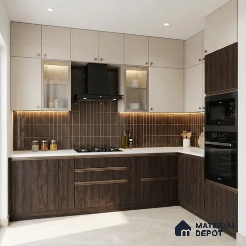 Wooden Look LM 19317 Amazon Wood 8 ft x 4 ft Texture Finish Decorative Laminate - 1 mm | Suitable for TV Unit, Wardrobe, Kitchen Cabinets