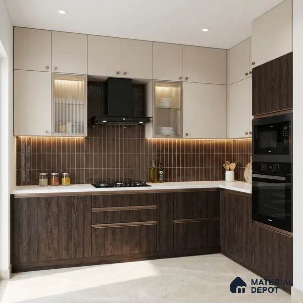 Wooden Look LM 19317 Amazon Wood 8 ft x 4 ft Texture Finish Decorative Laminate - 1 mm | Suitable for TV Unit, Wardrobe, Kitchen Cabinets