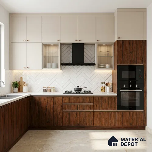 Wooden Look LM 19375 Tropical Wood 8 ft x 4 ft Texture Finish Decorative Laminate - 1 mm | Suitable for TV Unit, Wardrobe, Kitchen Cabinets