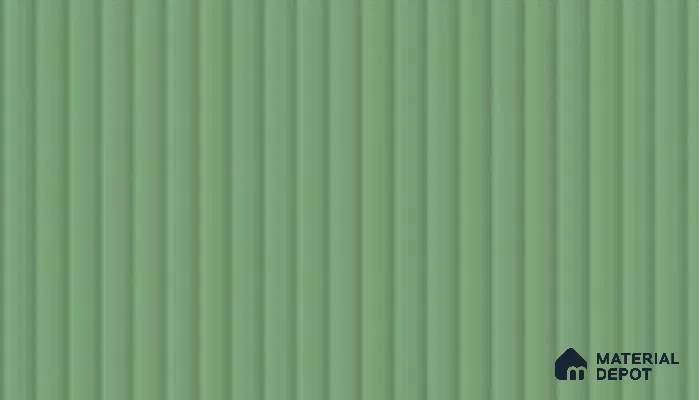 Peacock Green Fluted Solid Color LM 19436 Peacock Matte Finish 8 ft x 4 ft Matte Finish Decorative Laminate - 1 mm | Suitable for TV Unit,Wardrobe, Kitchen Cabinets