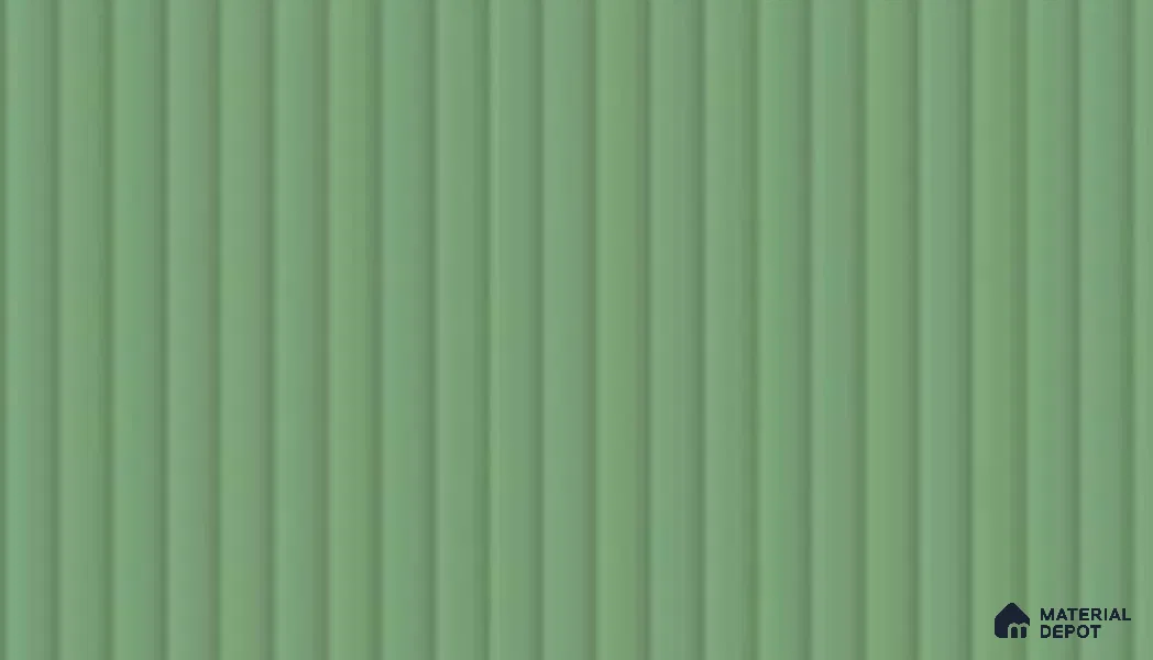 Peacock Green Fluted Solid Color LM 19436 Peacock Matte Finish 8 ft x 4 ft Matte Finish Decorative Laminate - 1 mm | Suitable for TV Unit,Wardrobe, Kitchen Cabinets