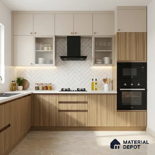 Wooden Look LM 20076 8 ft x 4 ft Texture Finish Decorative Laminate - 1 mm | Suitable for TV Unit, Wardrobe, Kitchen Cabinets