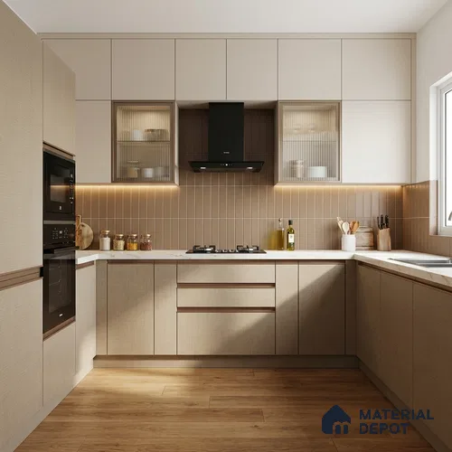Wooden Look LM 20077 8 ft x 4 ft Texture Finish Decorative Laminate - 1 mm | Suitable for TV Unit, Wardrobe, Kitchen Cabinets