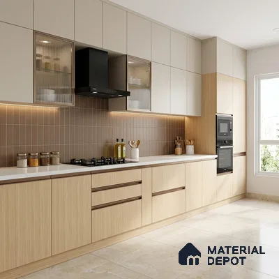 Wooden Look LM 20080 8 ft x 4 ft Texture Finish Decorative Laminate - 1 mm | Suitable for TV Unit, Wardrobe, Kitchen Cabinets