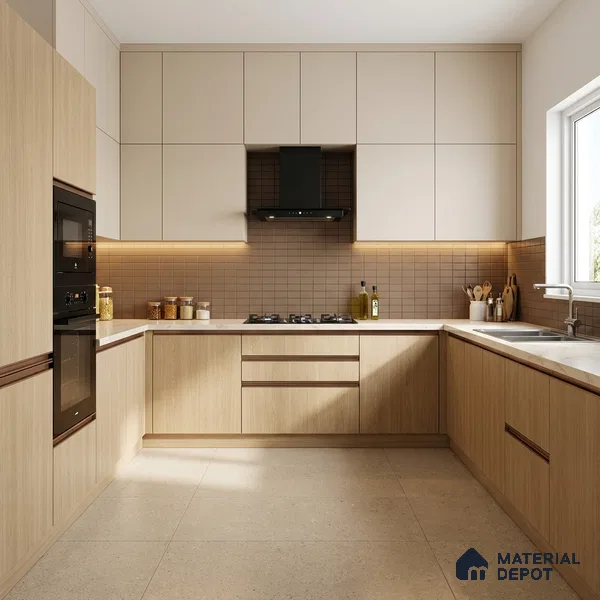 Wooden Look LM 20084 8 ft x 4 ft Texture Finish Decorative Laminate - 1 mm | Suitable for TV Unit, Wardrobe, Kitchen Cabinets
