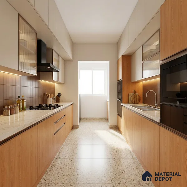 Wooden Look LM 20089 8 ft x 4 ft Texture Finish Decorative Laminate - 1 mm | Suitable for TV Unit, Wardrobe, Kitchen Cabinets