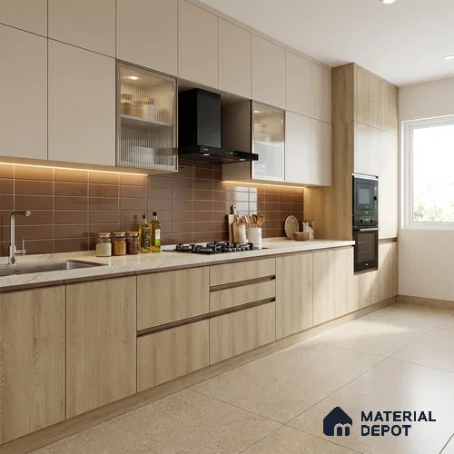 Wooden Look LM 20108 8 ft x 4 ft Texture Finish Decorative Laminate - 1 mm | Suitable for TV Unit, Wardrobe, Kitchen Cabinets