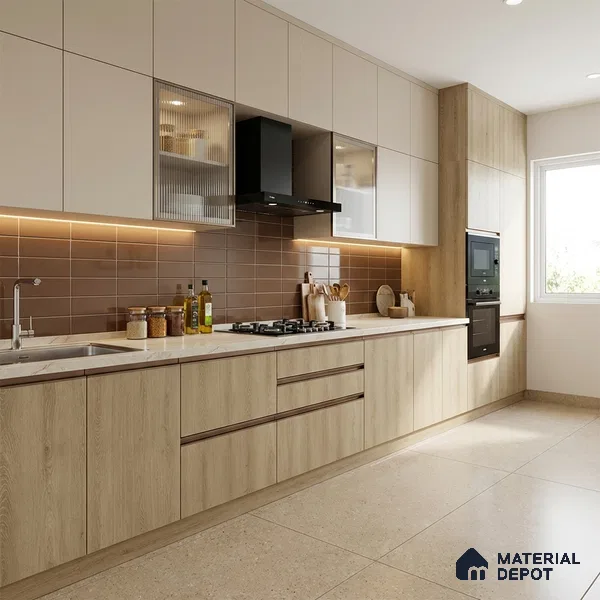 Wooden Look LM 20108 8 ft x 4 ft Texture Finish Decorative Laminate - 1 mm | Suitable for TV Unit, Wardrobe, Kitchen Cabinets