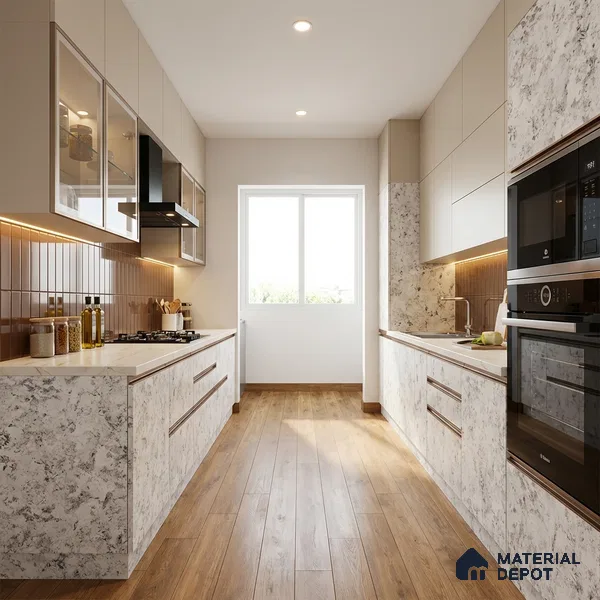 Wooden Look LM 20988 8 ft x 4 ft Texture Finish Decorative Laminate - 1 mm | Suitable for TV Unit, Wardrobe, Kitchen Cabinets
