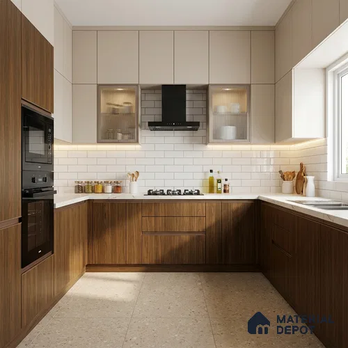 Wooden Look LM 20997 8 ft x 4 ft Matte Finish Decorative Laminate - 1 mm | Suitable for TV Unit, Wardrobe, Kitchen Cabinets