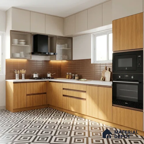 Wooden Look LM 21002 8 ft x 4 ft Texture Finish Decorative Laminate - 1 mm | Suitable for TV Unit, Wardrobe, Kitchen Cabinets