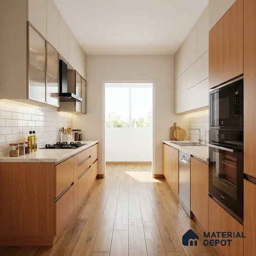 Wooden Look LM 21005 8 ft x 4 ft Texture Finish Decorative Laminate - 1 mm | Suitable for TV Unit, Wardrobe, Kitchen Cabinets