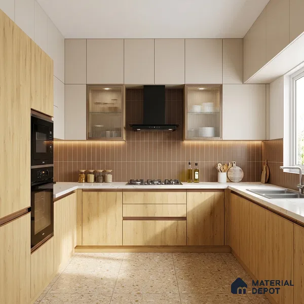 Wooden Look LM 21014 8 ft x 4 ft Texture Finish Decorative Laminate - 1 mm | Suitable for TV Unit, Wardrobe, Kitchen Cabinets