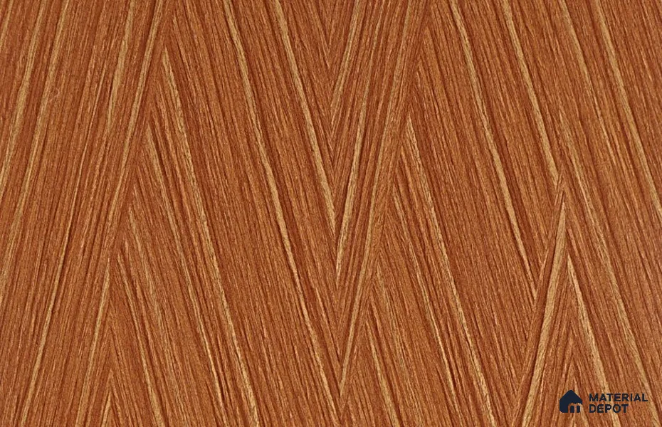 Wooden Look LM 21116 B Zebrano Ridge Wooden High Gloss Finish 8 ft x 4 ft Decorative Laminate - 1 mm | Suitable for TV Unit, Wardrobe, Kitchen Cabinets