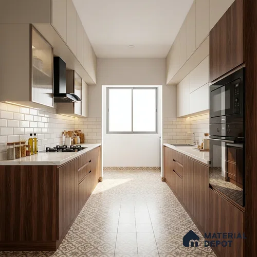 Wooden Look LM 21118 C Castano Rich Dripped Wood Texture Finish 8 ft x 4 ft Decorative Laminate - 1 mm | Suitable for TV Unit, Wardrobe, Kitchen Cabinets