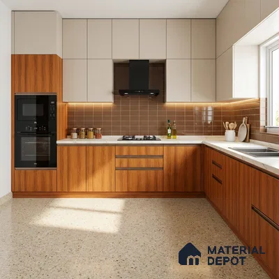 Wooden Look LM 21119 E Classic Timber Crown Zenith Texture Finish 8 ft x 4 ft Decorative Laminate - 1 mm | Suitable for TV Unit, Wardrobe, Kitchen Cabinets