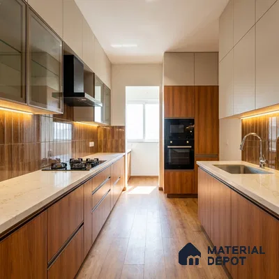 Wooden Look LM 21119 H Classic Timber Dripped Wood Texture Finish 8 ft x 4 ft Decorative Laminate - 1 mm | Suitable for TV Unit, Wardrobe, Kitchen Cabinets