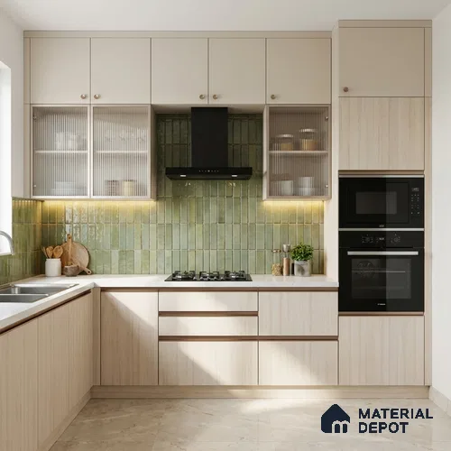 Wooden Look LM 21121 C Vanilla Timber Majestic Vista Texture Finish 8 ft x 4 ft Decorative Laminate - 1 mm | Suitable for TV Unit, Wardrobe, Kitchen Cabinets