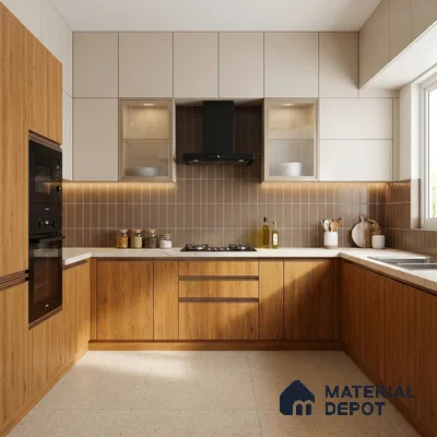 Wooden Look LM 21124 C Valmere Oak Antique Ridge Texture Finish 8 ft x 4 ft Decorative Laminate - 1 mm | Suitable for TV Unit, Wardrobe, Kitchen Cabinets