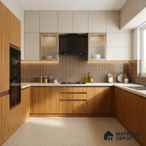 Wooden Look LM 21124 C Valmere Oak Antique Ridge Texture Finish 8 ft x 4 ft Decorative Laminate - 1 mm | Suitable for TV Unit, Wardrobe, Kitchen Cabinets