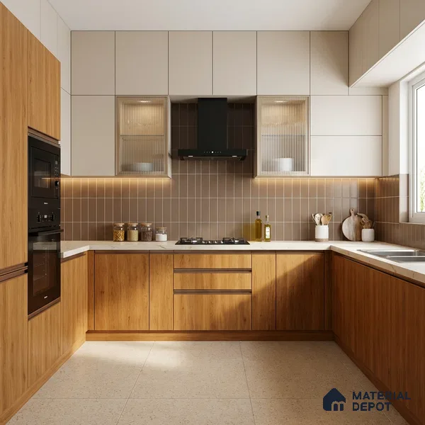 Wooden Look LM 21124 C Valmere Oak Antique Ridge Texture Finish 8 ft x 4 ft Decorative Laminate - 1 mm | Suitable for TV Unit, Wardrobe, Kitchen Cabinets