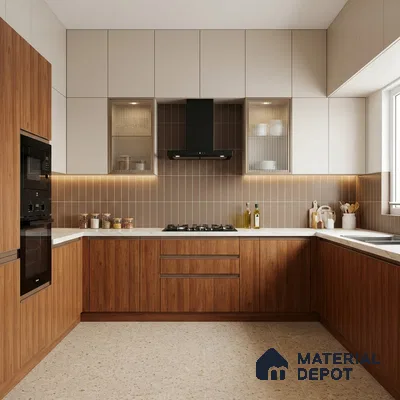 Wooden Look LM 21126 B Terranova Grain Majestic Vista Texture Finish 8 ft x 4 ft Decorative Laminate - 1 mm | Suitable for TV Unit, Wardrobe, Kitchen Cabinets