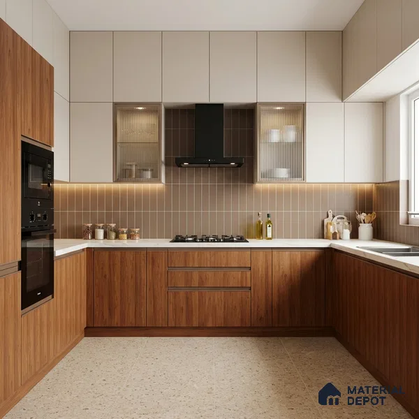 Wooden Look LM 21126 B Terranova Grain Majestic Vista Texture Finish 8 ft x 4 ft Decorative Laminate - 1 mm | Suitable for TV Unit, Wardrobe, Kitchen Cabinets