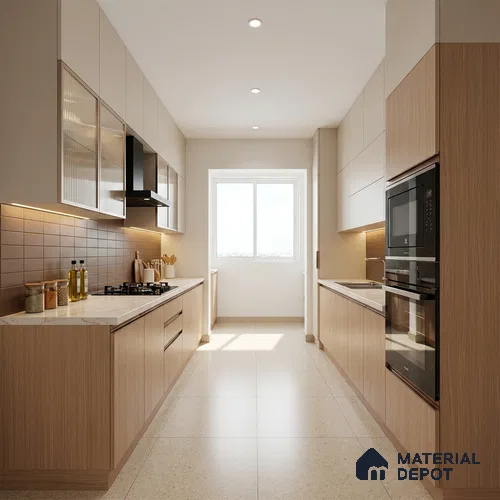 Wooden Look LM 21127 B Pavona Mist Antique Ridge Texture Finish 8 ft x 4 ft Decorative Laminate - 1 mm | Suitable for TV Unit, Wardrobe, Kitchen Cabinets