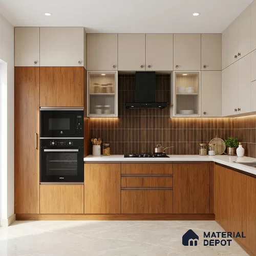 Wooden Look LM 21351 Canadian Maple 8 ft x 4 ft Matte Finish Decorative Laminate - 1 mm | Suitable for TV Unit, Wardrobe, Kitchen Cabinets