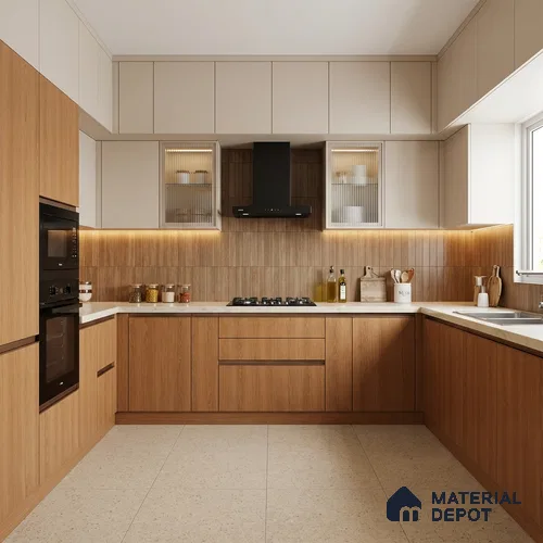 Wooden Look LM 21358 Sober Oak 8 ft x 4 ft Matte Finish Decorative Laminate - 1 mm | Suitable for TV Unit, Wardrobe, Kitchen Cabinets