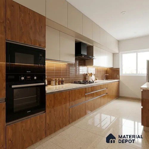 Wooden Look LM 21401 Egger Oak 8 ft x 4 ft High Gloss Finish Decorative Laminate - 1 mm | Suitable for TV Unit, Wardrobe, Kitchen Cabinets