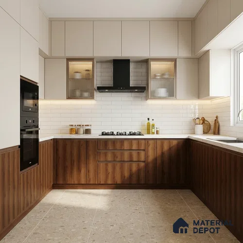 Wooden Look LM 21415 Bruto Walnut 8 ft x 4 ft Matte Finish Decorative Laminate - 1 mm | Suitable for TV Unit, Wardrobe, Kitchen Cabinets