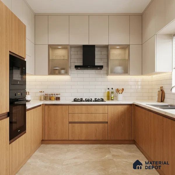 Wooden Look LM 21416 Sober Oak 8 ft x 4 ft Matte Finish Decorative Laminate - 1 mm | Suitable for TV Unit, Wardrobe, Kitchen Cabinets