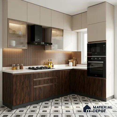 Wooden Look LM 21429 Truffed Figurato 8 ft x 4 ft Texture Finish Decorative Laminate - 1 mm | Suitable for TV Unit, Wardrobe, Kitchen Cabinets