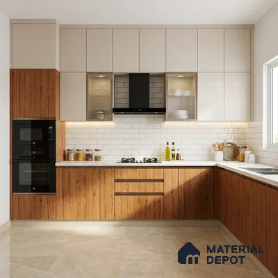 Wooden Look LM 21441 Shiny Lavito 8 ft x 4 ft Texture Finish Decorative Laminate - 1 mm | Suitable for TV Unit, Wardrobe, Kitchen Cabinets