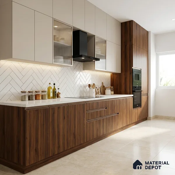 Wooden Look LM 21483 SPlendid Oak 8 ft x 4 ft Matte Finish Decorative Laminate - 1 mm | Suitable for TV Unit, Wardrobe, Kitchen Cabinets