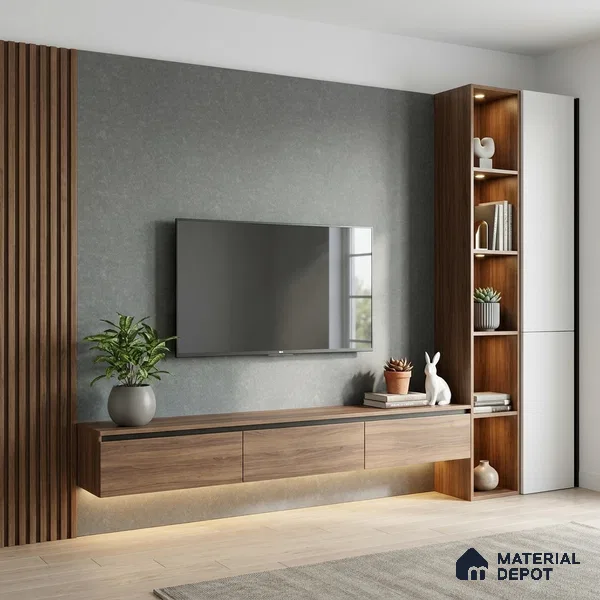 Stone Look LM 21567 Pebble Grey 8ft x 4ft Texture Finish Decorative Laminate - 1 mm | Suitable for TV Unit, Wardrobe, Kitchen Cabinets