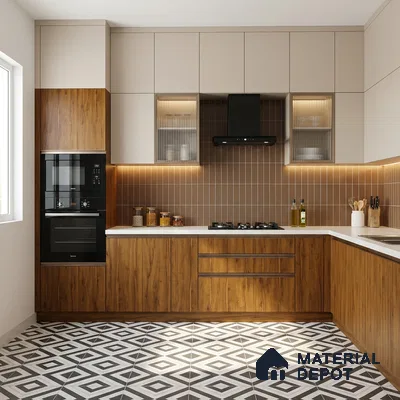 Wooden Look LM 21570 Tangerine Maple 8ft x 4ft Texture Finish Decorative Laminate - 1 mm | Suitable for TV Unit, Wardrobe, Kitchen Cabinets