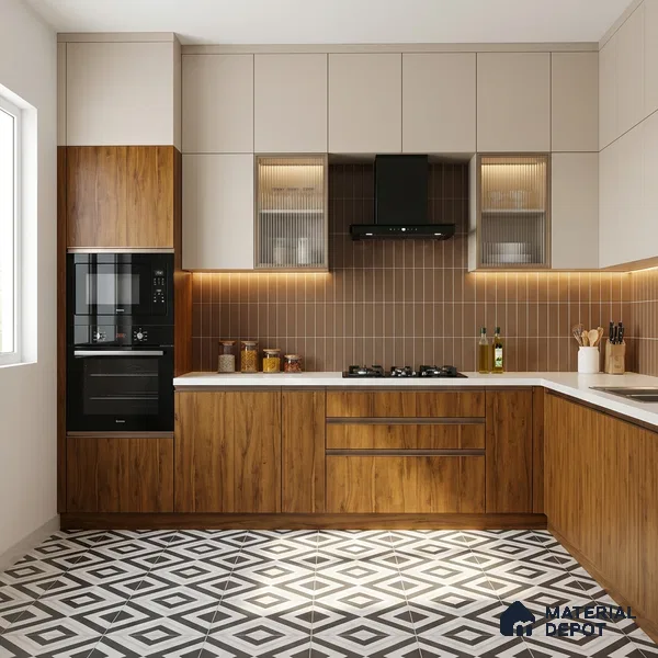 Wooden Look LM 21570 Tangerine Maple 8ft x 4ft Texture Finish Decorative Laminate - 1 mm | Suitable for TV Unit, Wardrobe, Kitchen Cabinets