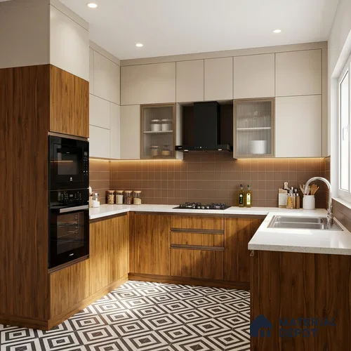 Wooden Look LM 21573 Tangerine Maple 8ft x 4ft Texture Finish Decorative Laminate - 1 mm | Suitable for TV Unit, Wardrobe, Kitchen Cabinets