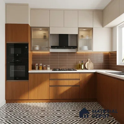 Wooden Look LM 21575 Apricot Birch 8ft x 4ft Texture Finish Decorative Laminate - 1 mm | Suitable for TV Unit, Wardrobe, Kitchen Cabinets