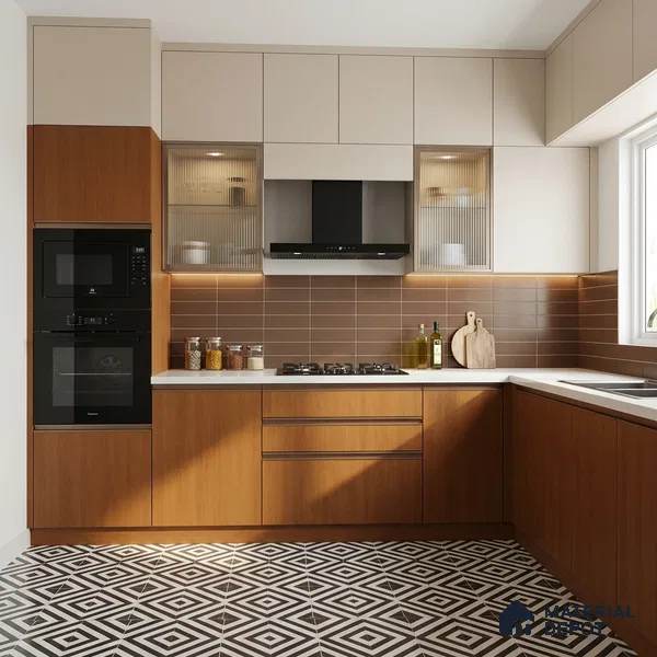 Wooden Look LM 21575 Apricot Birch 8ft x 4ft Texture Finish Decorative Laminate - 1 mm | Suitable for TV Unit, Wardrobe, Kitchen Cabinets