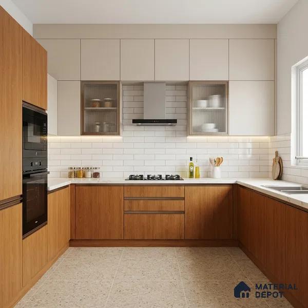 Wooden Look LM 21610 Caramelised Pine 8ft x 4ft Suede Finish Decorative Laminate - 1 mm | Suitable for TV Unit, Wardrobe, Kitchen Cabinets